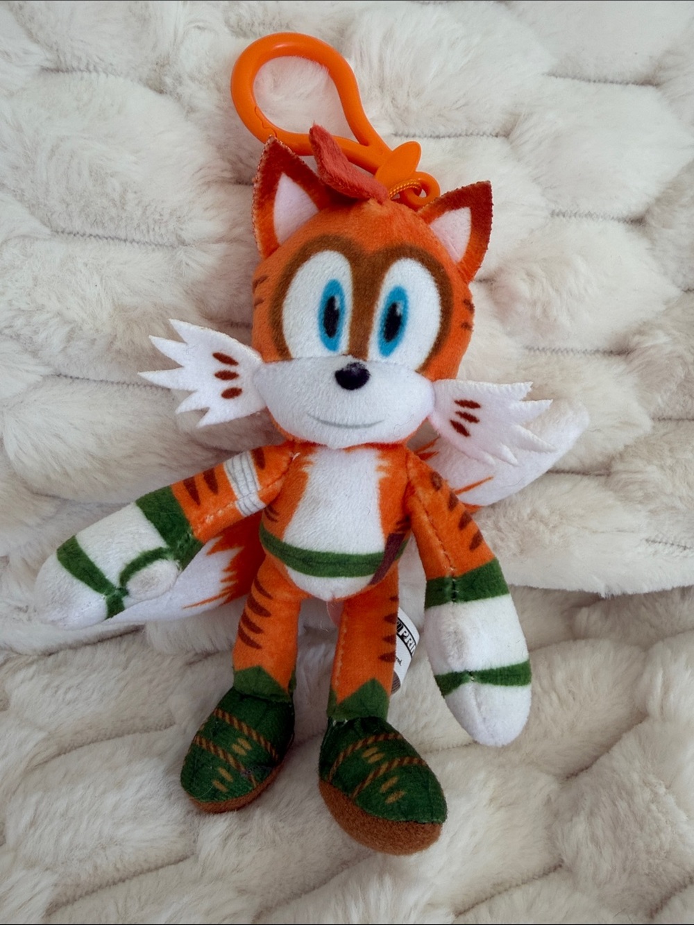SEGA Sonic The Hedgehog Prime TAILS Mini Plush Toy Clip-On Series 2 PMI 5”